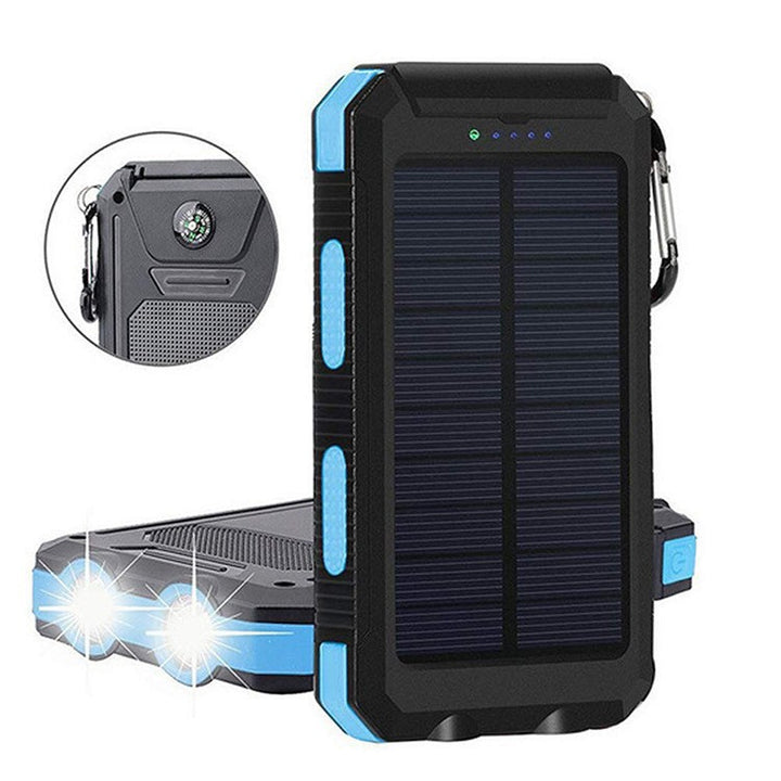 Solar Powerbank with Integrated LED Light and Compass Bowlift