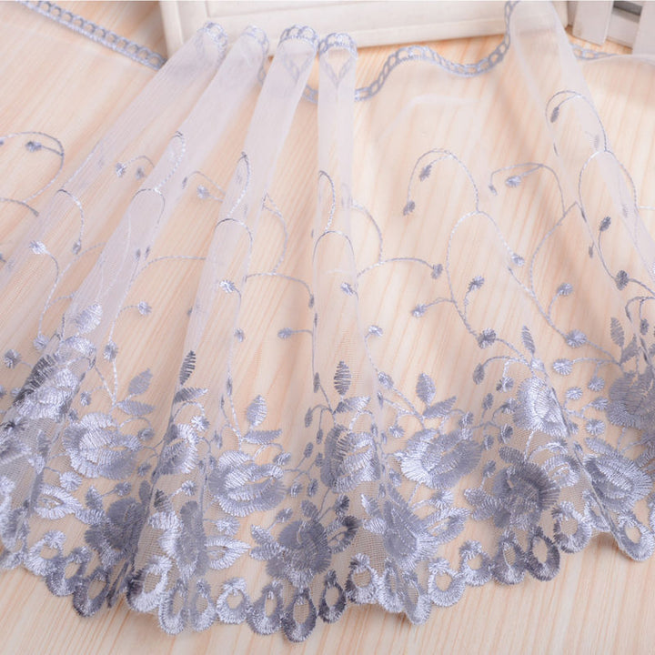 Elegant Embroidered Curtain Bowlift