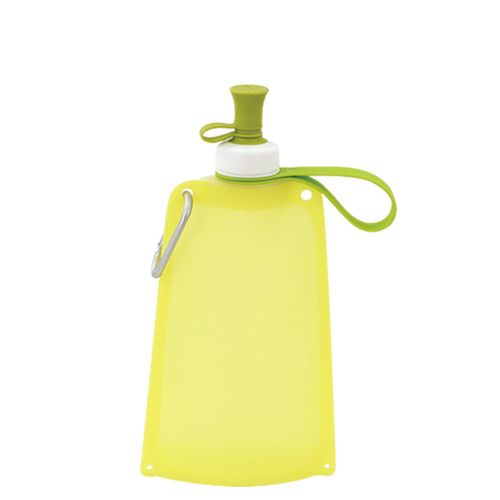 Collapsible Silicone Travel Water Bottle with Carabiner Bite Valve Bowlift
