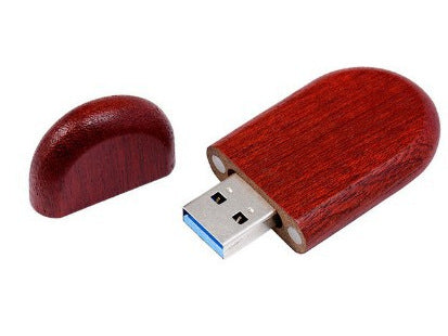 Eco-Conscious Bamboo USB Storage Drive Bowlift