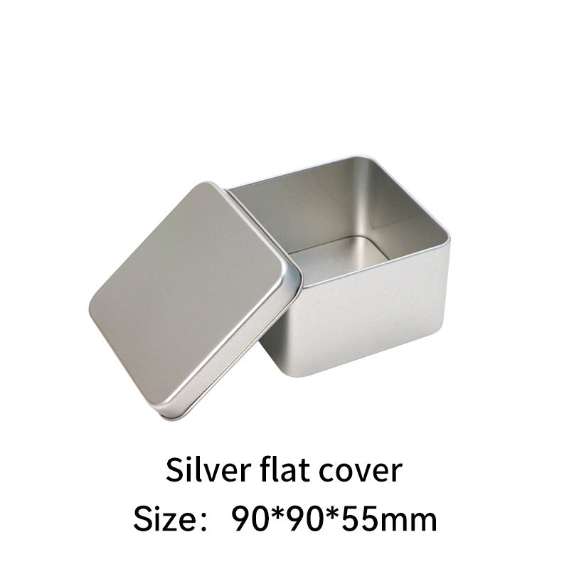 Rectangular metal storage tin with clear display window lid Bowlift