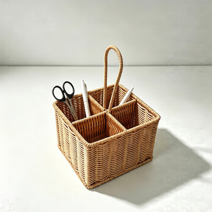 Multi-Compartment Woven Storage Caddy Bowlift