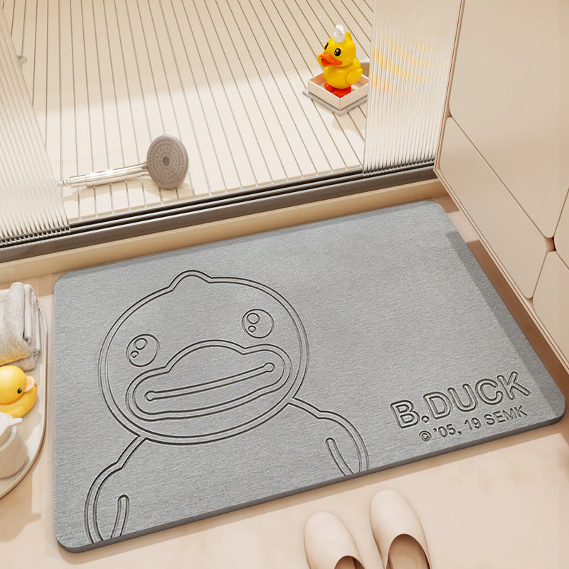 Playful Cartoon Bath Mat Bowlift