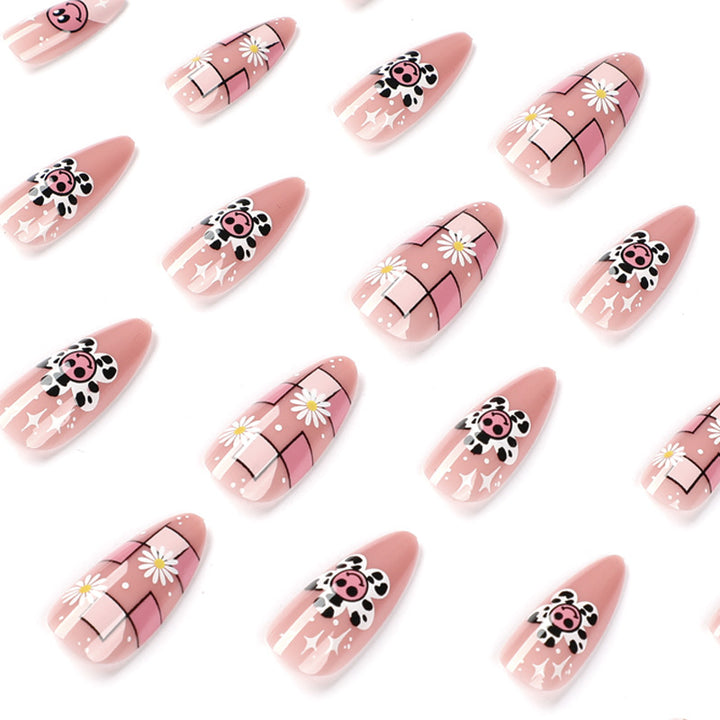 Artful Nail Extensions with Playful Design and Unique Motifs Bowlift