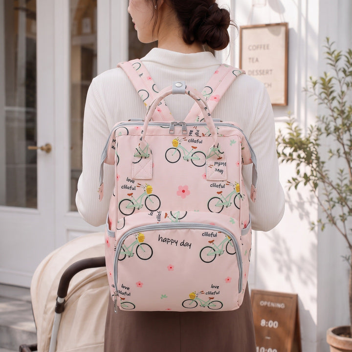 Playful Illustrated Backpack Bowlift