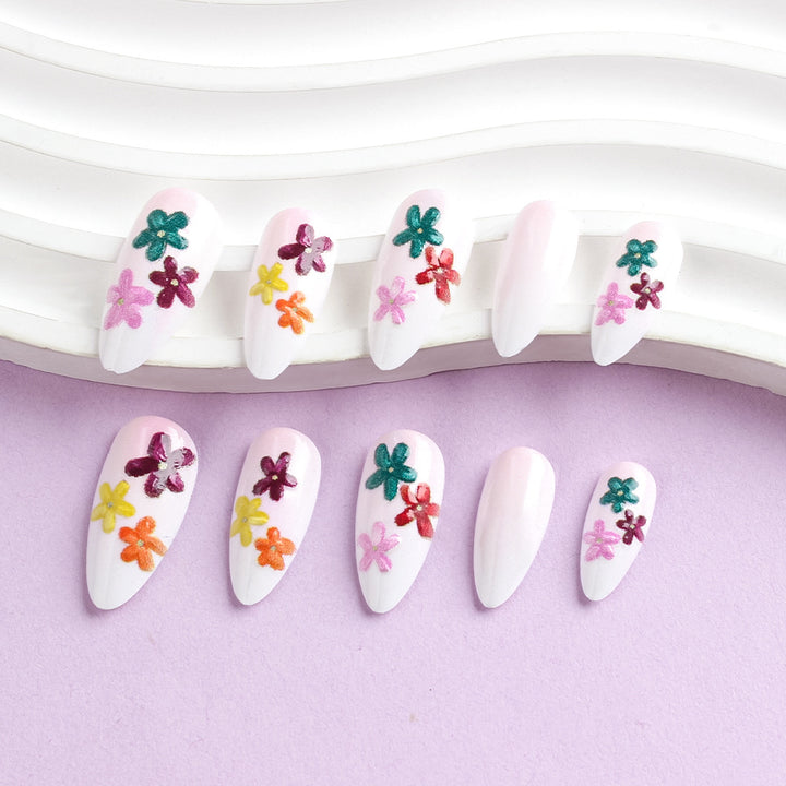 Floral Embellished Nail Art Set Bowlift