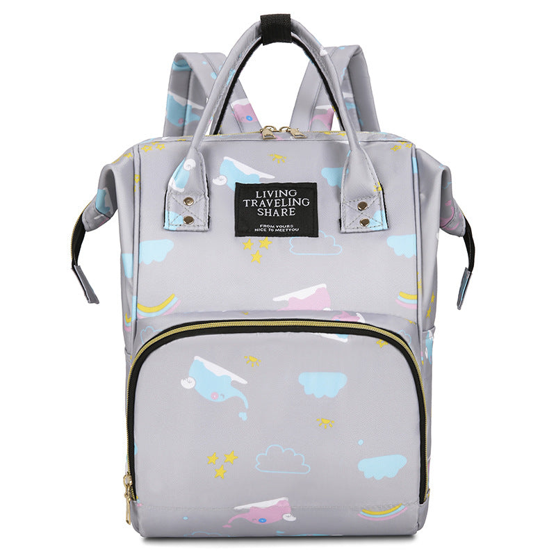 Whimsical Graphic Print Backpack
