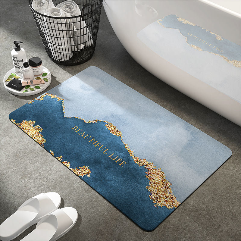 Artistic Abstract Bath Mat