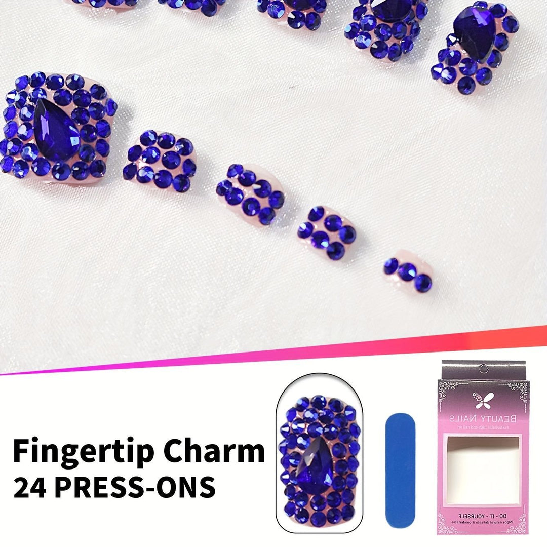 Glamorous Rhinestone Nail Art Bowlift
