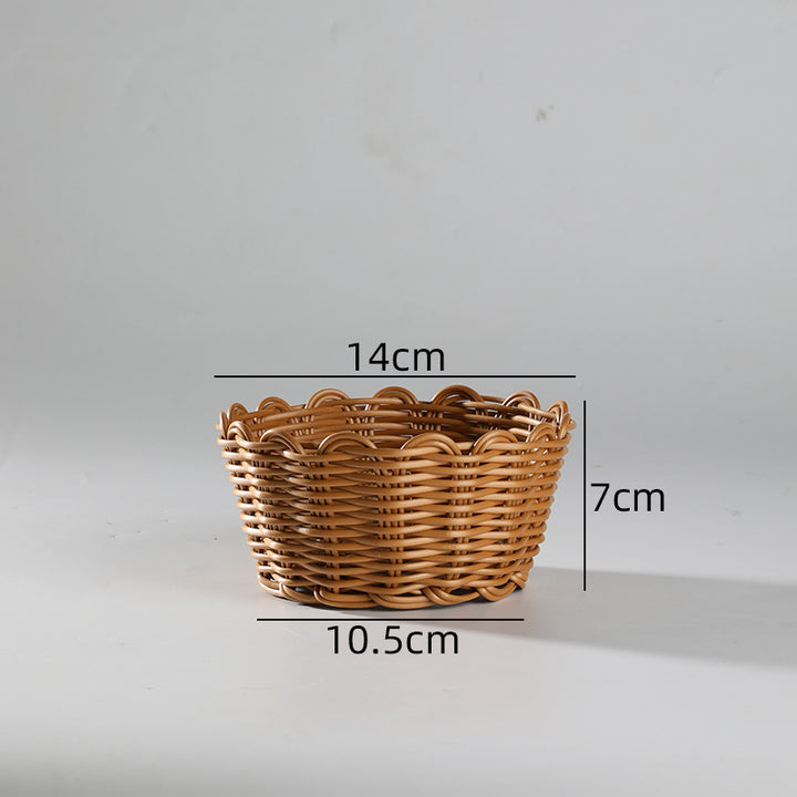 Decorative Woven Storage Basket Bowlift