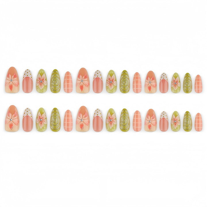 Creative Flower Nail Design Bowlift