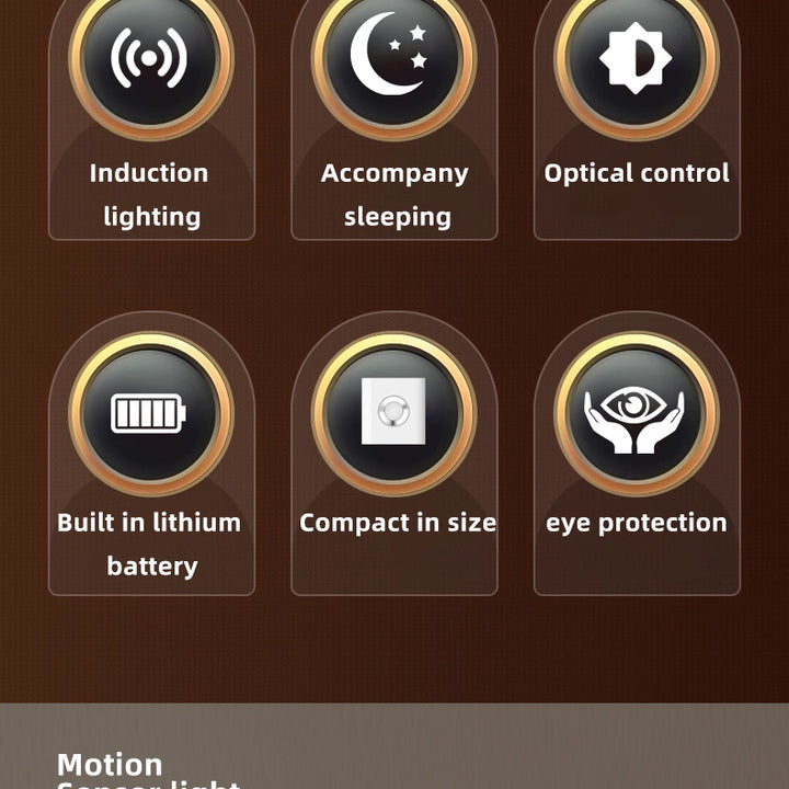 Rechargeable Motion Sensor Night Light with Flashlight
