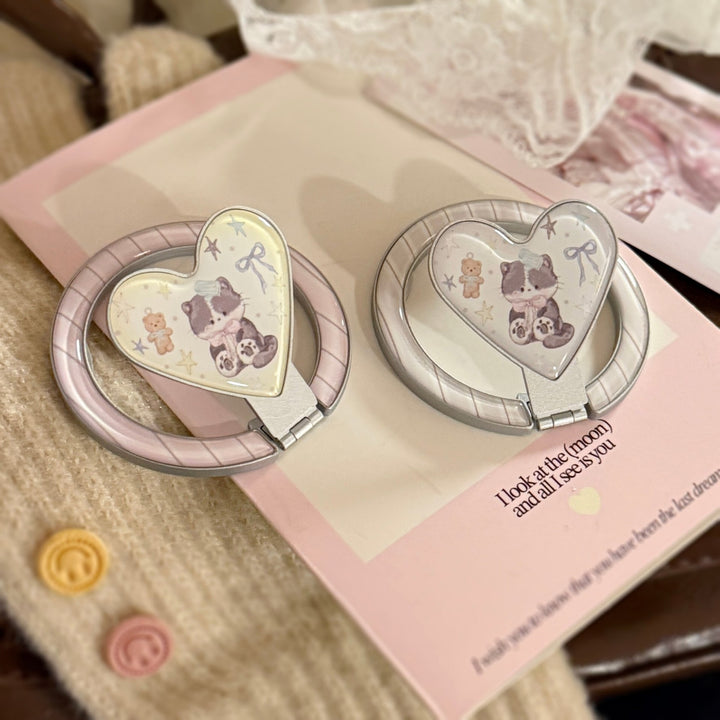 Heart-shaped hand mirror Bowlift