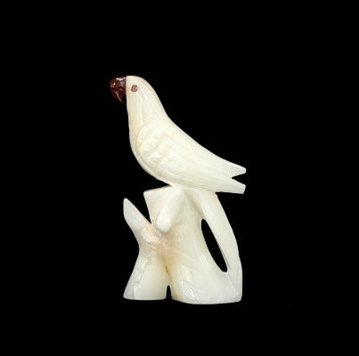 Handmade stone bird figurine