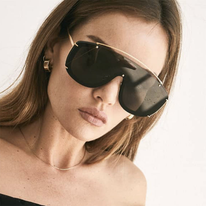 Ladies futuristic oversized sunglasses Bowlift