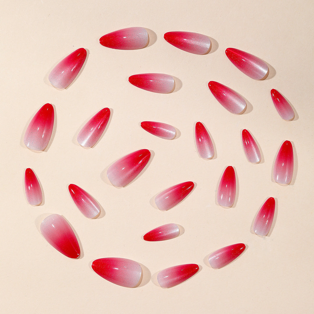 Ombre Stiletto Nail Art Extensions Bowlift
