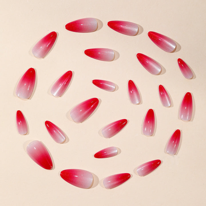 Ombre Stiletto Nail Art Extensions Bowlift