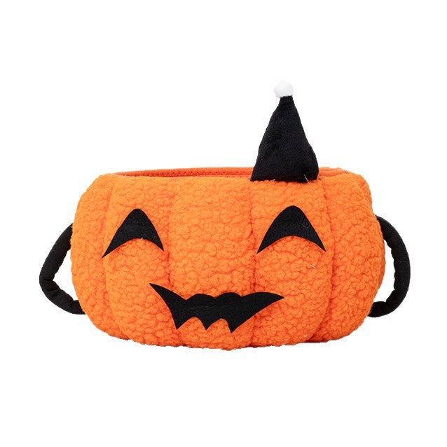 Playful Decorative Storage Basket In Pumpkin Design Bowlift