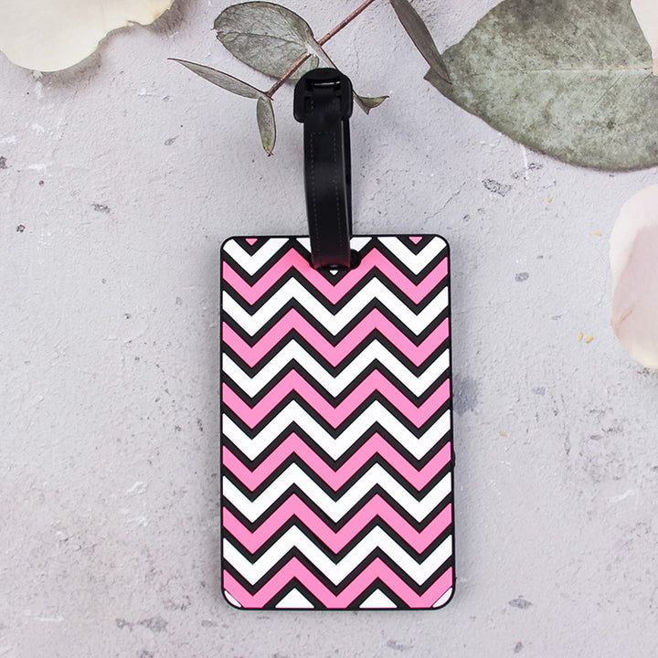 Stylish Chevron Pattern Luggage Tag Bowlift