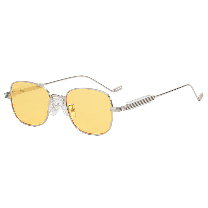 Fashionable Retro Sunglasses with Square Frame Bowlift