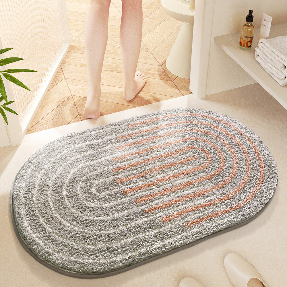 Floral Bath Mat Bowlift