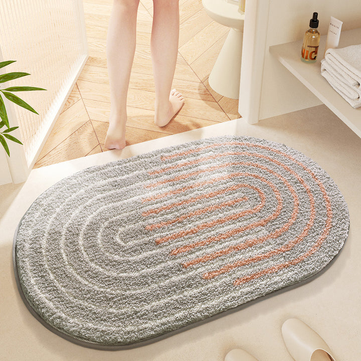 Floral Bath Mat Bowlift