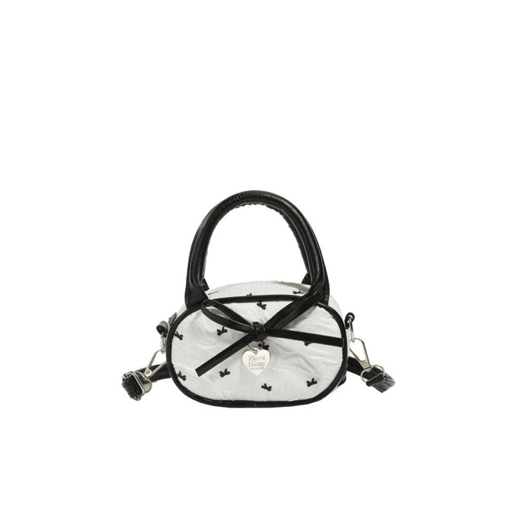 Quilted Mini Handbag with Heart Detail Bowlift