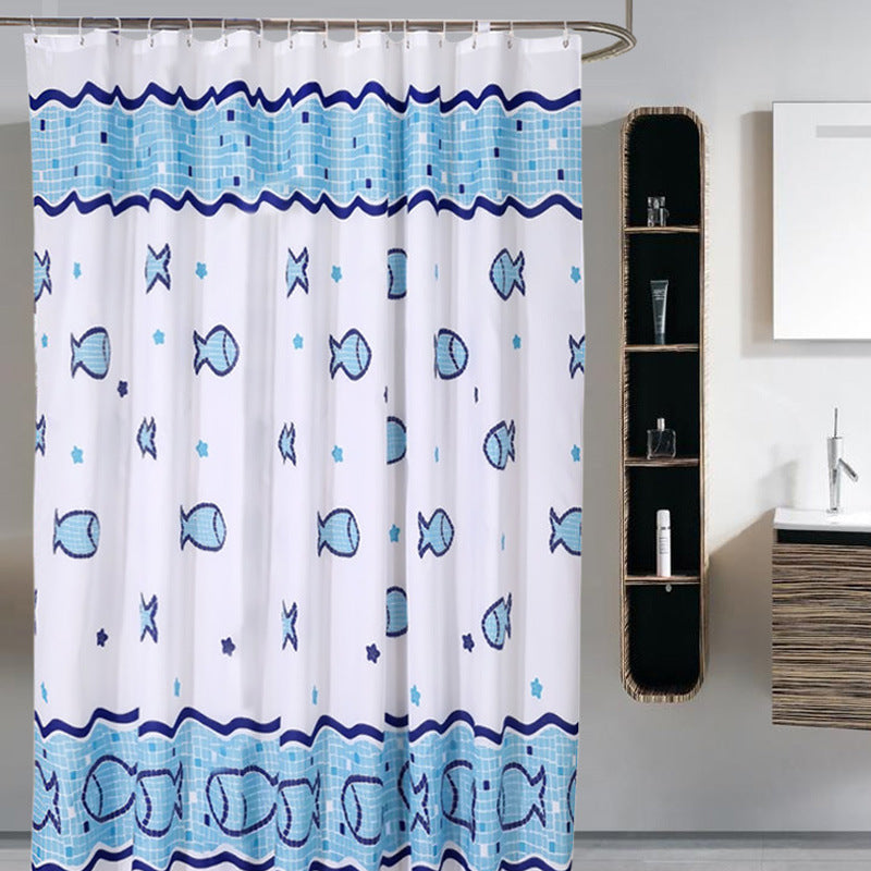 Decorative Shower Curtain Bowlift