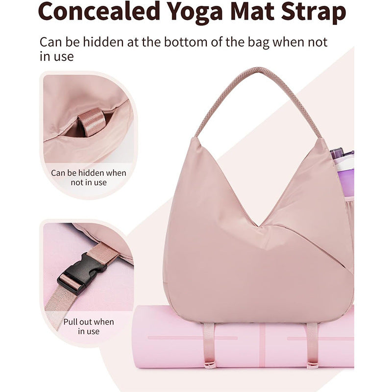 Practical sports bag with side compartment for water bottle Bowlift