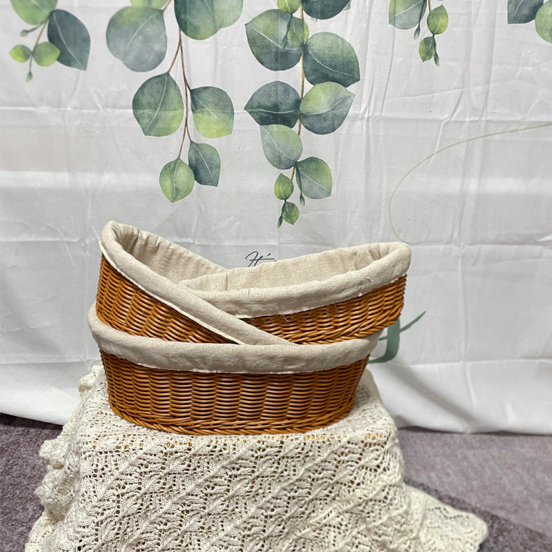 Cozy Woven Bread Basket Bowlift