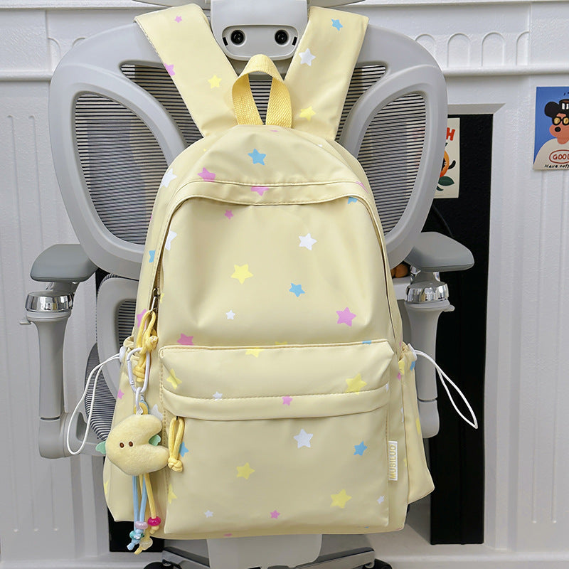 Fun Star Patterned Backpack Bowlift