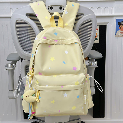 Fun Star Patterned Backpack Bowlift