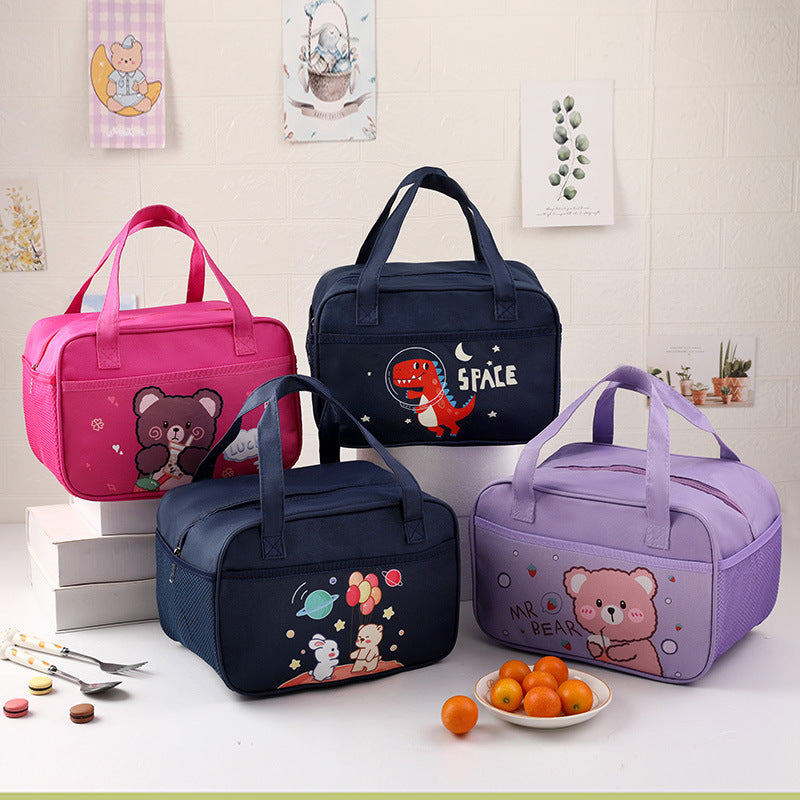 Cute Bear-Themed Insulated Lunch Bag Bowlift