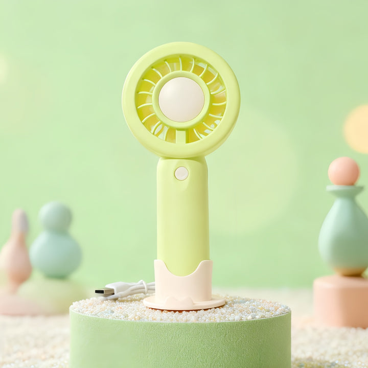 Ladies Portable Hand Fan with Rechargeable Battery and Ergonomic Design Bowlift