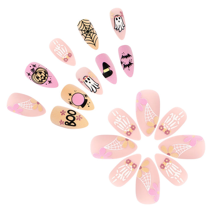 Halloween-Themed Press-On Nail Art Kit Bowlift