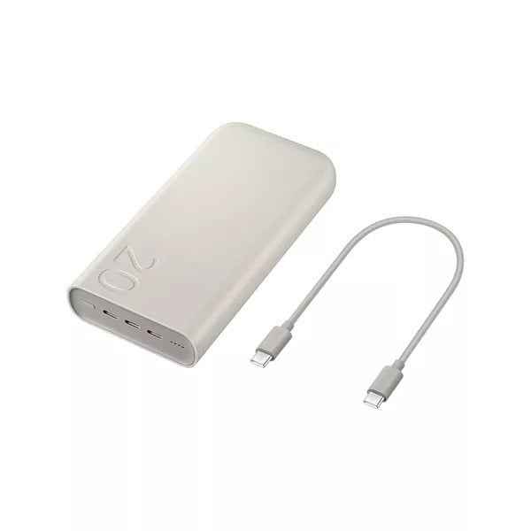 High-capacity dual USB-C PD portable power bank with fast charging and included USB-C cable Bowlift