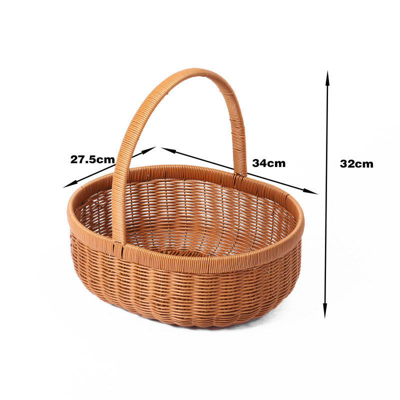 Elegant Handwoven Storage Basket Bowlift