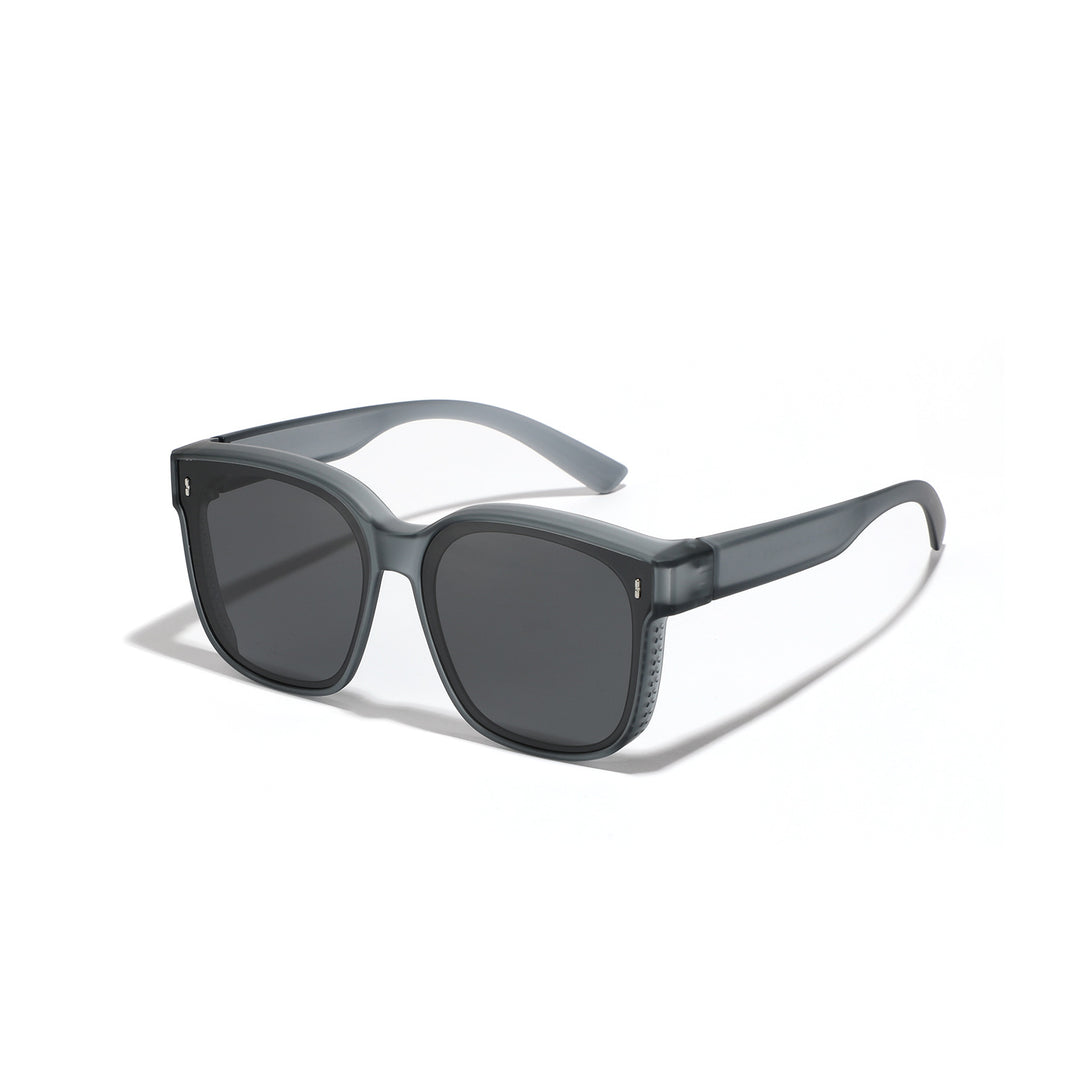 Women's square sunglasses with modern, glossy frame and UV protection Bowlift