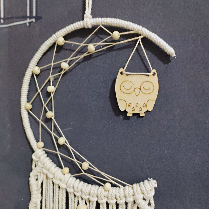 Macramé Moon Wall Hanging Bowlift