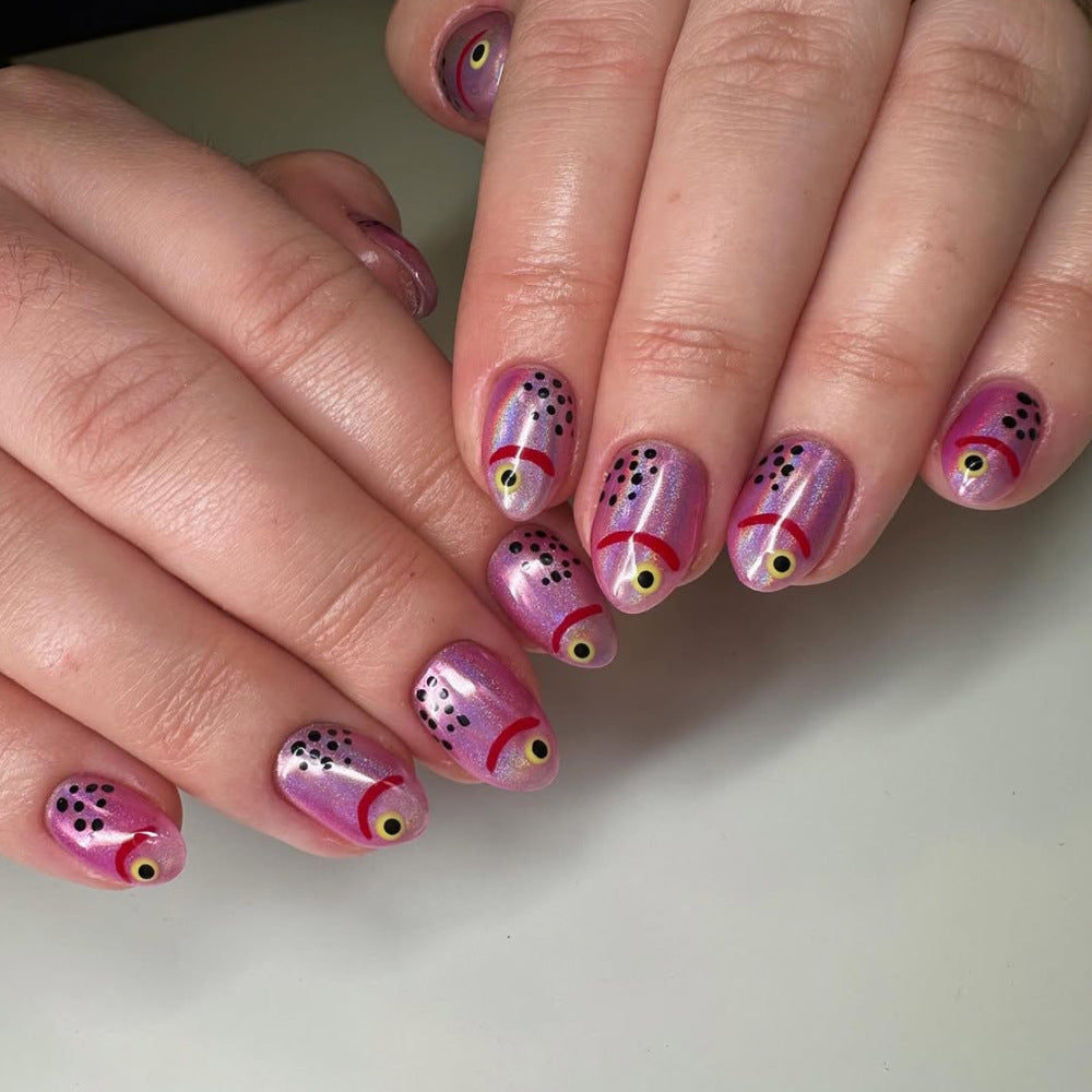 Creative Fish-Themed Press-On Nails Bowlift