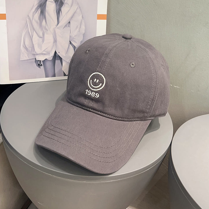 Men's Casual Smiley Embroidered Baseball Cap Bowlift