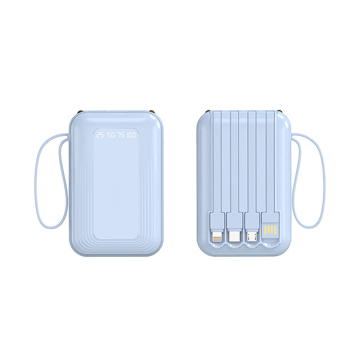 Multifunctional Power Bank with Integrated Cable System Bowlift