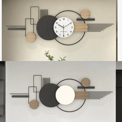 Modern Artistic Wall Clock with Geometric Design Bowlift