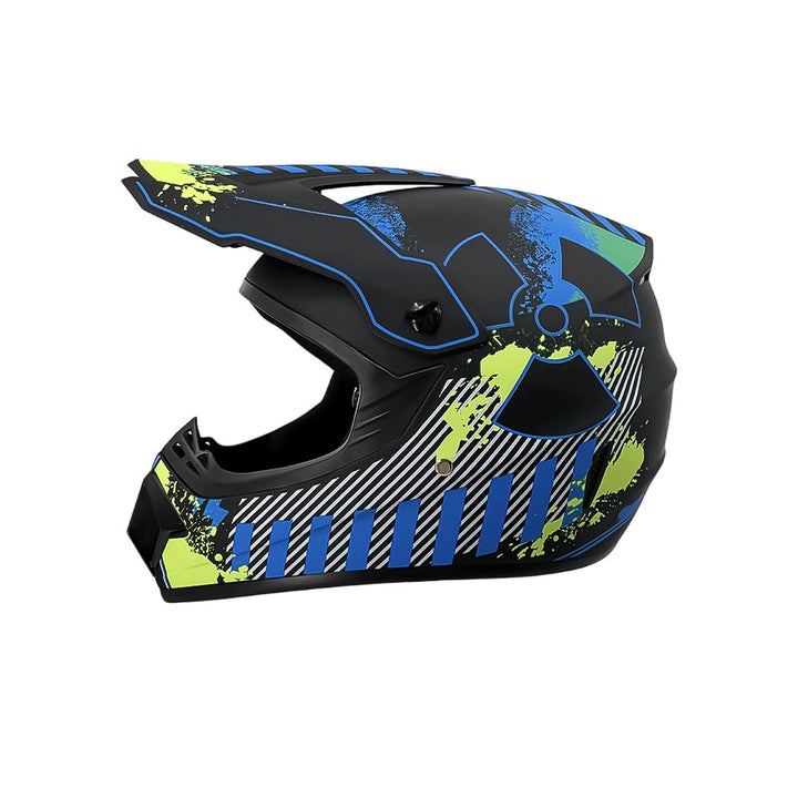 full-face motocross helmet with extended visor and reinforced chin guard Bowlift