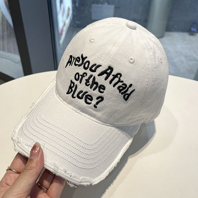 Women's Vintage-Inspired Embroidered Cap Bowlift