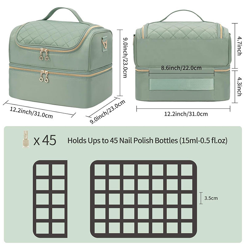 Cosmetic organizer bag with multifunctional compartments Bowlift