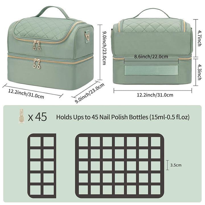 Cosmetic organizer bag with multifunctional compartments Bowlift
