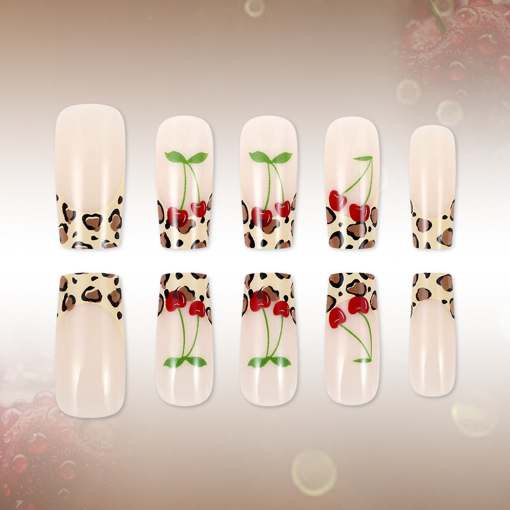 Artistic Leopard Print Press-On Nails Bowlift