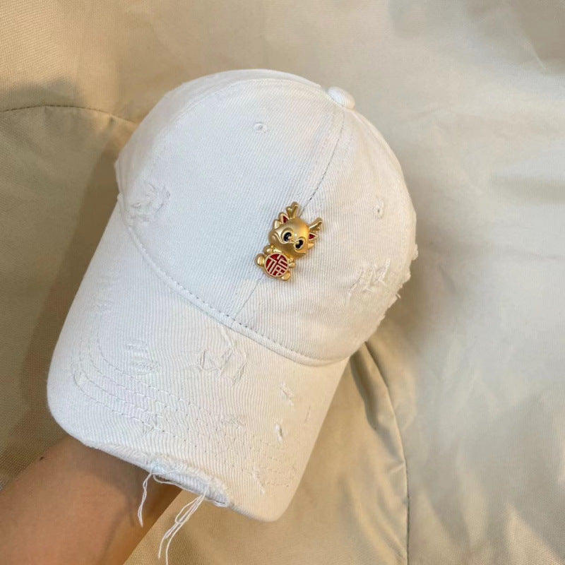 Women's Fun Embroidered Baseball Cap Bowlift