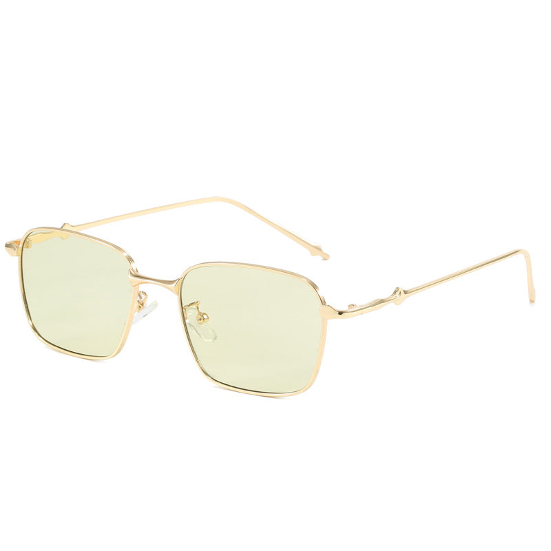 Women elegant square sunglasses with high-quality metal frame Bowlift